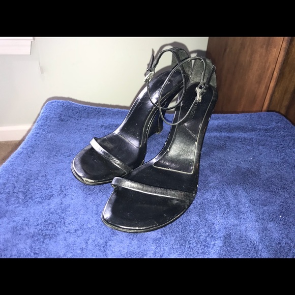 Women’s Black Strappy Sandals - Picture 2 of 5